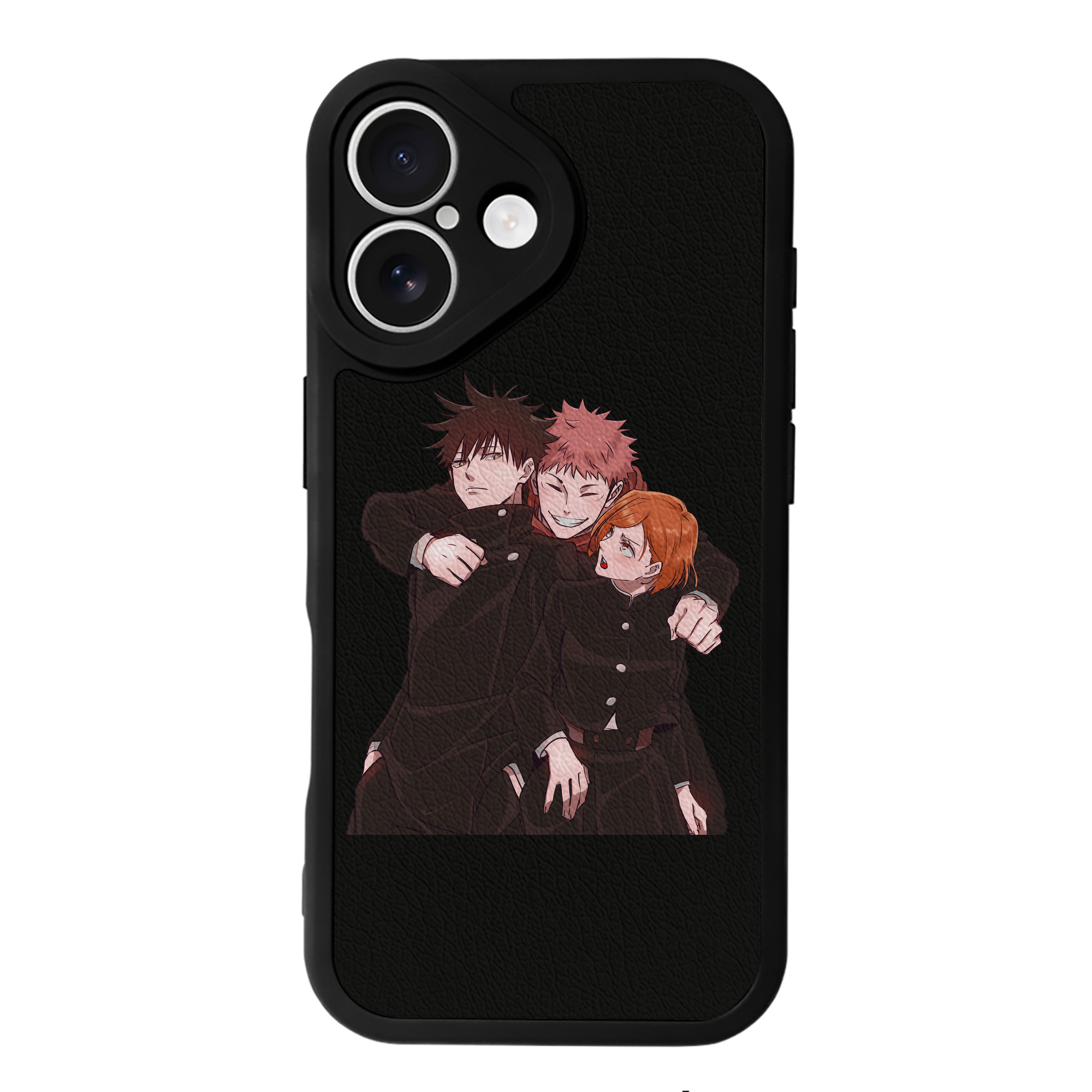 （画像用） 呪術廻戦 Jujutsu Kaisen 【iPhone 16シリーズ対応】シリコンスマホケース（レザー調） 材質：シリコン
